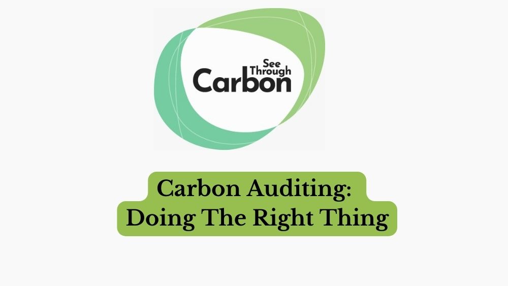 carbon auditing do the right thing see through carbon drawdown greenwash