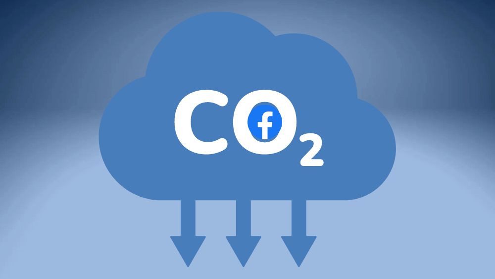 Facebook carbon dioxide CO2 reduce carbon drawdown social media