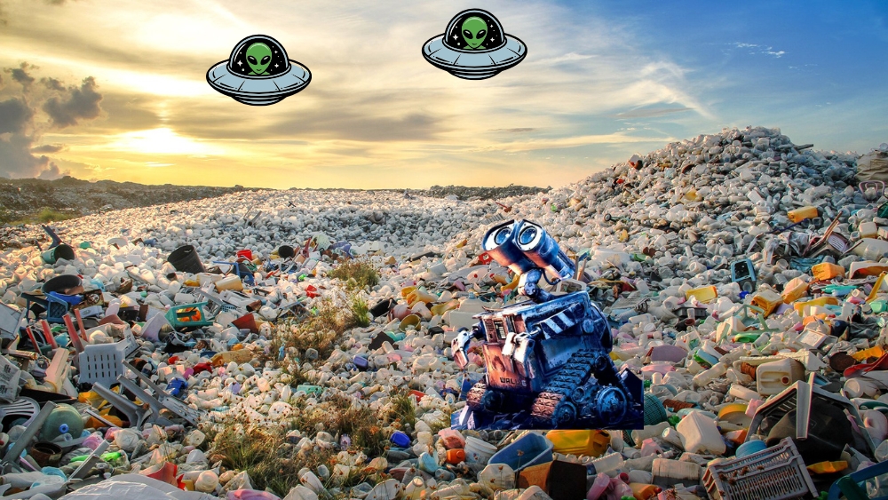 waste rubbish trash plastic recycling sustainable circular economy consumer society throwaway culture disposable climate activist